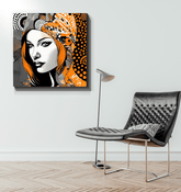 Close-up of Painted Permanence canvas texture